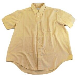 Vintage 60s Penneys Towncraft Penn-Prest Shirt Short Sleeve Dacron XL